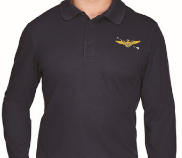 Men's Polo LongSleeve Crownlux Navy